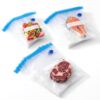 Reusable Sous Vide Vacuum Sealer Bags, BPA‑Free Resealable Food Storage Bags, 10.24×11.02 Inch for Freezer Microwave, with Sealer Clips & Spare Valves