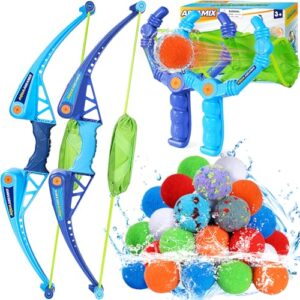 Reusable Water Balloons Set For Kids, Bow and Arrow& Slingshot Launcher