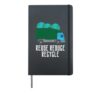 Reuse Reduce Recycle Garbage Truck Earth Boys Kids Toddlers Hardcover Journal, Black