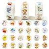 Reward Stickers 3 Rolls 1500 PCS for Students, Fun Colorful Animal Designs Stickers for Teachers, School, Party, Homework Rewards, Gifts, Classroom Must Haves (1 Inch)