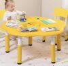RFBXZPTADNU Multi-Functional Plastic Sand & Water Play Table Set, Kids Building Block Activity Desk for Space Sand(F)