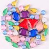 Rhinestones Sew-On Rhinestones 50Pcs 11 Shapes Mix Dress DIY Trim