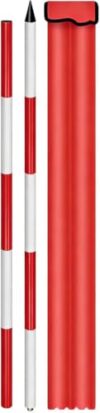 RhLLvJ High Precision Aluminium Alloy Marking Pole for Engineering Survey Road Construction(200 cm/78.74 inch)