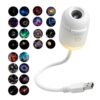 Rhydanmelia Galaxy Starry Sky Projector Night Light, 2-in-1, 24 Projection Films, 360° LED