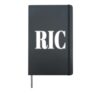 RIC Richmond VA Airport Code Hometown Pride Design Hardcover Journal, Black