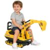 Ride-On Excavator for Kids, Foot-to-Floor Digger Toy, 18-48 Months