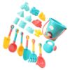 RiToEasysports 18pcs Kids Beach Sand Toy Set, with Bucket Shovel Rake Sifter Watering Can for Outdoor Play Sandbox