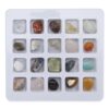 RiToEasysports 20pcs Rock Collection Kit Vibrant and Fun Educational Minerals for Kids and Young Scientists (Mixed Color Indefinite Set 3)