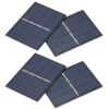 RiToEasysports 4Pcs 0.65W 2V Solar Panel System for Outdoor DIY Projects, Durable Polycrystalline Silicon, 6x8cm