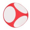 RiToEasysports Dice, Cubic Write On Wipe Off Dice for Classroom Teaching, with 3.9in EVA Foam, Reusable Learning Tool for Math, Spelling, Color Games (Red)