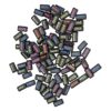 RiToEasysports Plastic Alphabet Beads 100Pcs Mixed Color Rectangular Letter Beads for DIY Jewelry Crafts Perfect for Kids and Teachers