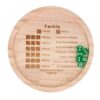 RiToEasysports Wooden Farkle Dice Tray for Math Skills and Family Game