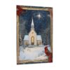 RMYRHQ Snow Forests Glowing Church Wooden Jigsaw Puzzles Adults 1000 Pieces