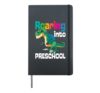Roaring Into Preschool Dinosaur Teacher Pre K Back To School Hardcover Journal, Black
