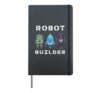 Robot Building Gift for All Ages Robot Hardcover Journal, Black