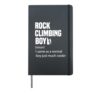 Rock Climbing Boy Dictionary Definition Funny Sports Hardcover Journal, Black