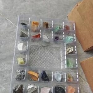 Rock Collection Starter Kit - Bulk Assorted Gemstones, Crystals, Rocks & Minerals, with Gemstone Hardness Learning Book & Gem-Themed Battle ID Cards, A Geology Gift for Kids & Adults Ages 8+ (Kit A)