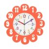 rockible Student Learning Wall Clock Colorful Educational Wall Clock Color-Coded for Kids, Teachers, Playroom, Bedroom