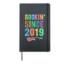 Rockin' Since 2019 Vintage Rockstar 6th Birthday Boy Girl 6 Hardcover Journal, Black