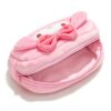Roffatide Small Cosmetic Bag for Women Anime Makeup Bag Portable Zipper Pouch Case Pink