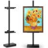 Rofio Adjustable Tabletop Easel, Picture Frame & Sign Display Stand, Black