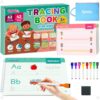 Rohelm Preschool Learning Activities Book, Tracing Books for Kids 3+, Toddler Handwriting Practice, 62 Reusable Preschool Learning Activities Workbooks, Educational Learning Toys for 3 Year Old