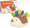 ROHSCE Montessori Hedgehog Sorting & Stacking Toy for Toddlers – Fine Motor Skill Learning Toy with Number Pegs, Color Matching Educational Toy for Babies 18 Months and Up
