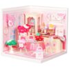Rolife Super Creator Plastic DIY Miniature Kit Strawberry Tea Room Diorama