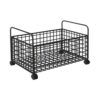 Rolling Cart Organizer for Book Storage and Desk Files,S