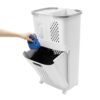 Rolling Laundry Hamper with Wheels,Removable Laundry Basket Storage Clothes