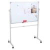 Rolling Whiteboard Mobile Stand, Height Adjustable Dry Erase Board
