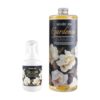 ROMIIE ZOI Foaming Hand Soap Set, Gardenia Scent, 4oz + 33.8oz Refill