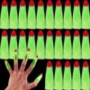 RONYOUNG 35PCS Halloween Witches Fingers Glow in The Dark Fake Monster Finger Puppets for Kid Finger Reading Pointer for Halloween Party Costume Accessory Trick or Treat Gift