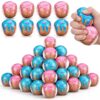 Roowest 12 Pcs Ice Cream Drip Pattern Baseball Party Favors Pink and Blue Stress Balls 2.36 Inch Foam Squeeze Balls for Stress Relief & Hand Relaxation, Birthday Party Decorations, Goodie Bag Stuffers
