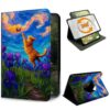 Rotating Case for Fire HD 10 Tablet 9th/7th/5th Gen, Van Gogh Cat