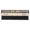 Rotating Perpetual Calendar Wheel Iron Desk Calendar Undated