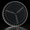 Round Center Finder Compass for Wood Lathe Tools 20cm (8 Inch), Clear Acrylic Lathe Centering Tool Circle Template Gauge Compass Drawing Tool for Drawing Circles Wood Turning Lathe Work