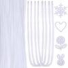RoundFunny 400 Pcs 24 Inch Extra Long Pipe Cleaners White Chenille Stem Creative Pipe Cleaners Craft Supplies Fuzzy Sticks for Festivals Decorations Hair DIY Arts Handcraft Project