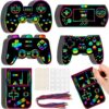 RoundFunny 60 Pieces Video Game Scratch Cards for Man Gamer Party Favors Scratch Crafts Paper Party Ornaments for Adult Birthday Goodie Bag DIY Activities