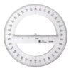 Round Protractor Ruler 25cm with Full Protractor for Drawing