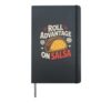 RPG Master D20 Role Playing Board Game Funny Gaming Hardcover Journal, Black