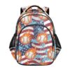 RPLIFE 17 Inch Backpack for Kids, Baseball American Flag Backpack Elementary School