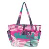 RPLIFE Tote Bag with Water Bottle Pocket, Pink Flamingos Shoulder Bag