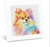 Rsfxvid Diamond Art Kits for Kids,Diamond Painting Kits with Framed - Animal Diamond Art for Girls and Boys Beginners,Beautiful Gift Package for Home Wall Decor. (F-Dog)