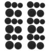 Rubber Piggy Bank Stopper Replacement 35pcs, Black
