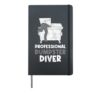 Rubbish Bin Diving - Funny Rubbish Diver Hardcover Journal, Black