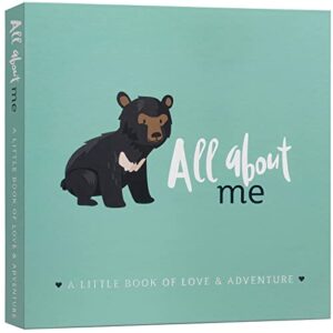 RubyRoo Baby Memory Book - Milestone Keepsake Baby Photo Album - First 5 Years Scrapbook Journal for Baby Boy or Girl - Pregnancy Gift for Baby Shower, Newborn Gender Neutral Record Book - Woodland
