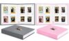 Ruibytree 128 Pockets Instant Mini Photo Album for 2x3 Photos,Grey+Pink