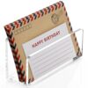 RUIDAOE Acrylic Desk Mail Bill Organizer Sorter, Clear Small File Holders