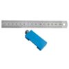 Ruler Guide Tool Set with ABS Locator Clamp, Steel Marking Frame, Thumb Screw Stability for Furniture Making Ruler Marking Locator Steel Guide Body Thumb Screw Layout Tool Woodworking Line